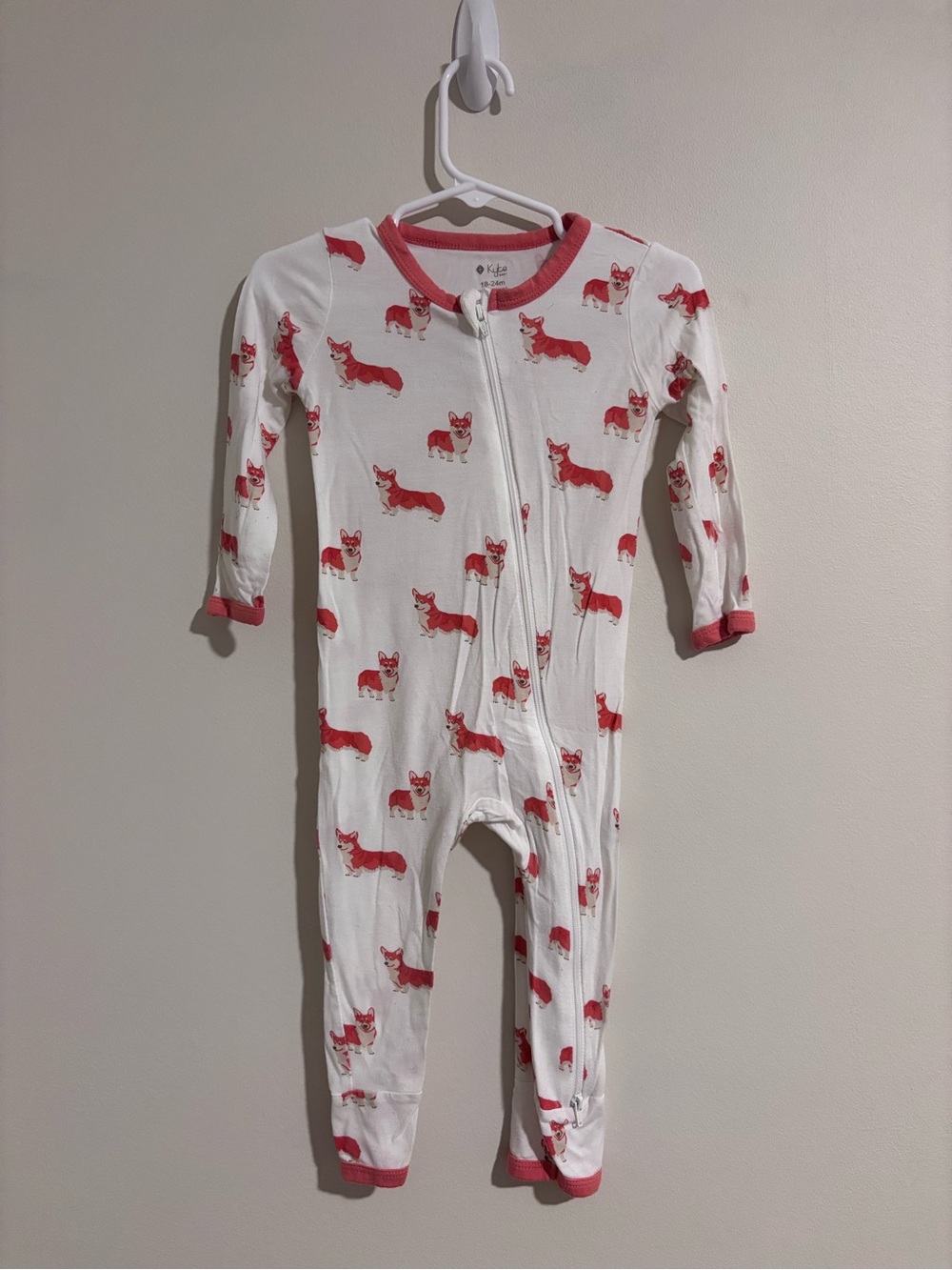 Kyte Baby Corgi Zip Romper - Discontinued Print